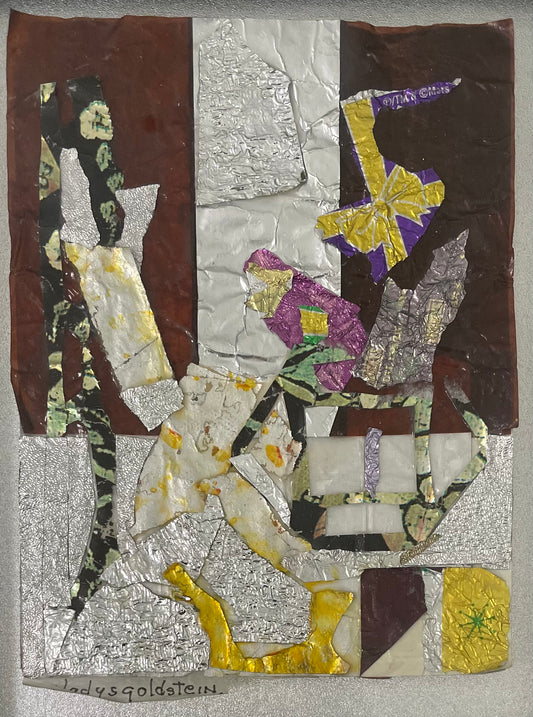 Gladys Hack Goldstein, Foil Collage in Silver